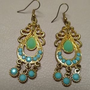 Beautiful Festival Dangly Earrings w/ Beads